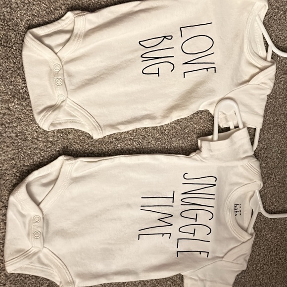 Four Rae Dunn onesies - Picture 1 of 2